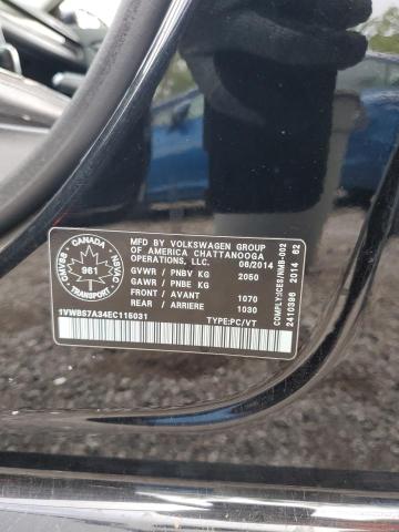 2014 VOLKSWAGEN PASSAT SE  