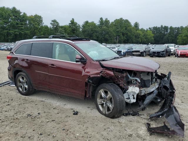  TOYOTA HIGHLANDER 2018 Czerwony
