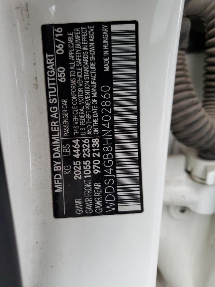 2017 Mercedes-Benz Cla 250 4Matic VIN: WDDSJ4GB8HN402860 Lot: 69949695