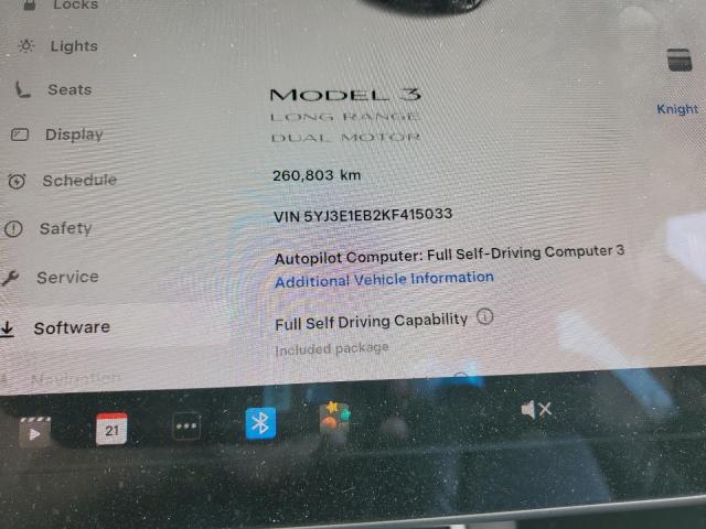2019 TESLA MODEL 3   