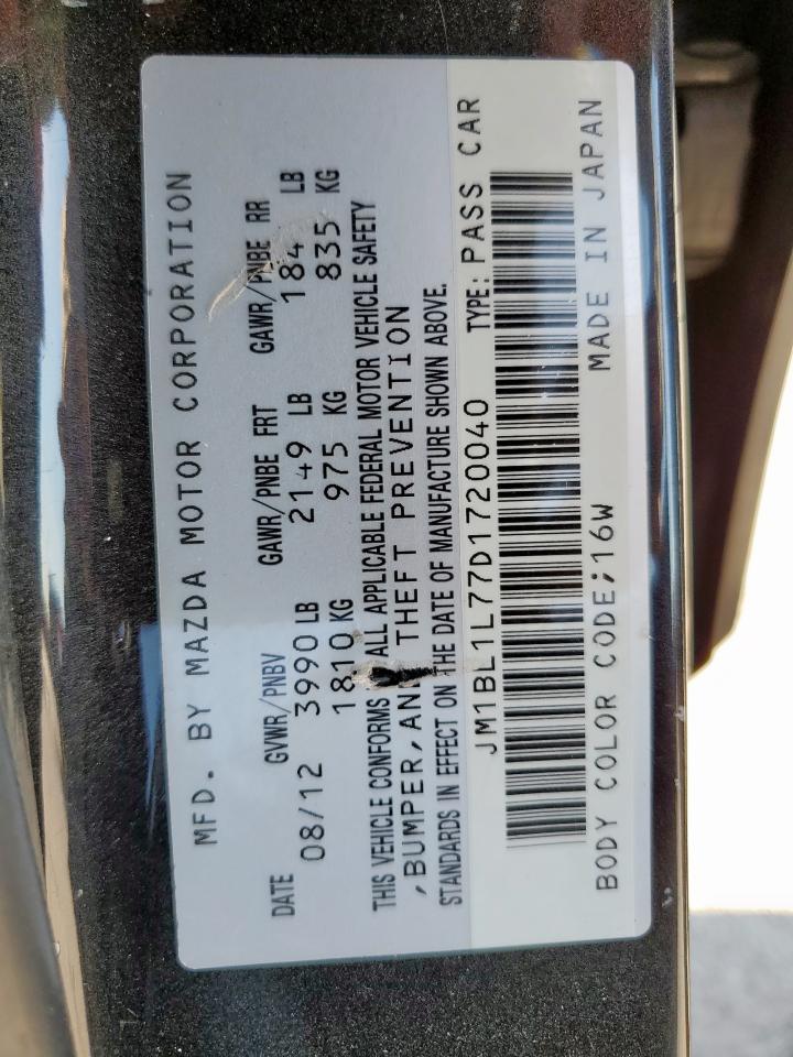 2013 Mazda 3 I VIN: JM1BL1L77D1720040 Lot: 68452955