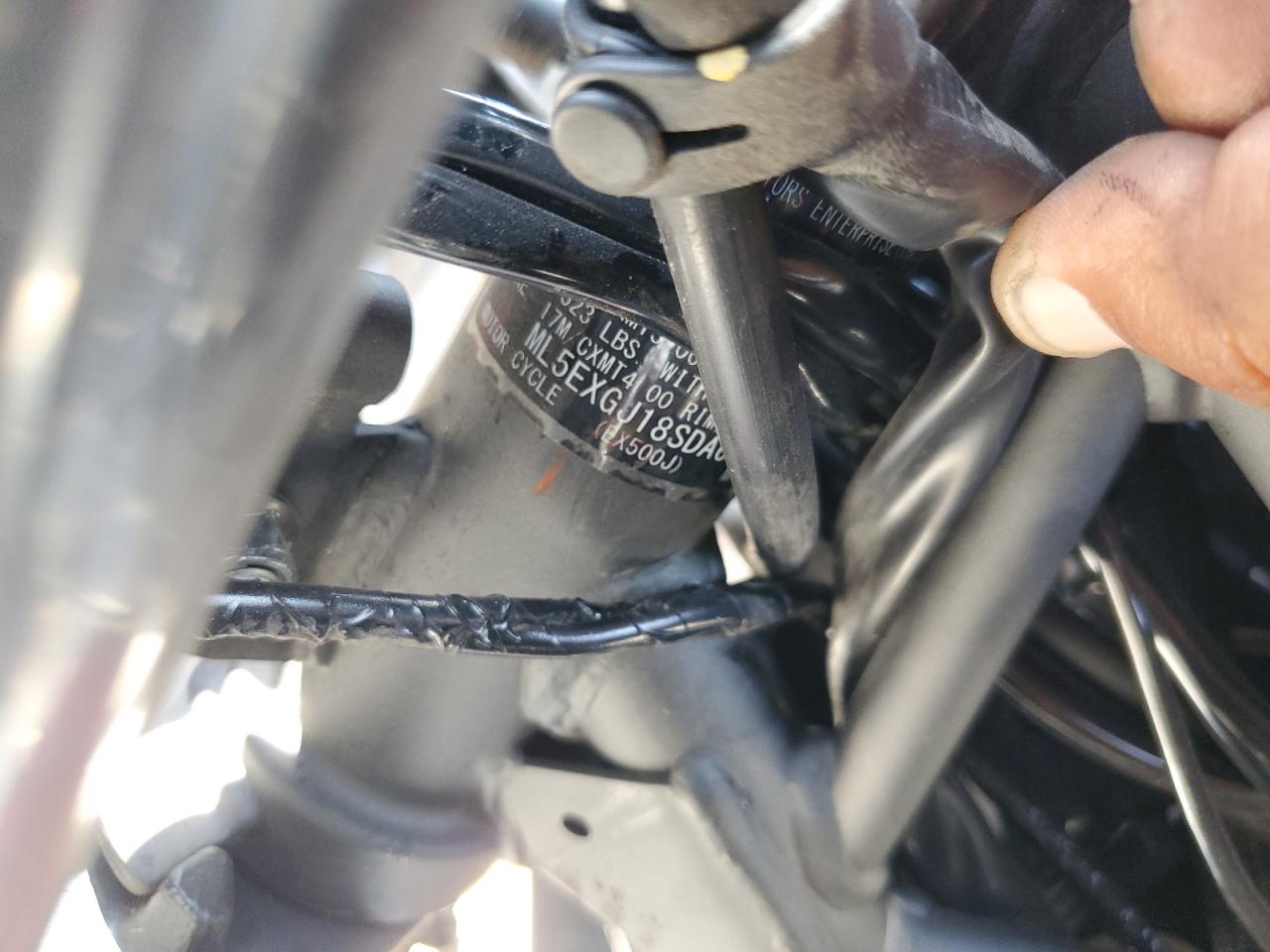 2025 Kawasaki Ex500 A VIN: ML5EXGJ18SDA61171 Lot: 68698885