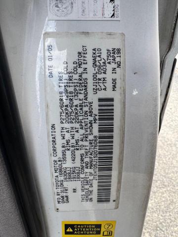 2005 TOYOTA LAND CRUISER   