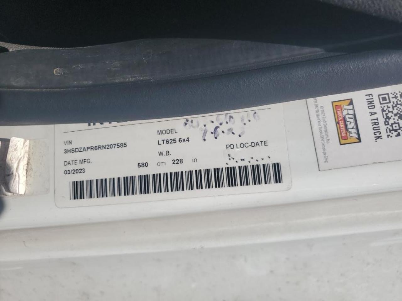 2024 International Lt625 Semi Truck VIN: 3HSDZAPR6RN207585 Lot: 67373065