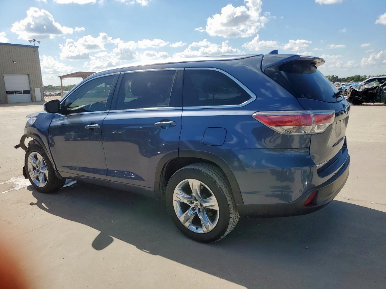 2015 Toyota Highlander Limited blue null gas 5TDYKRFH6FS040426 photo #3