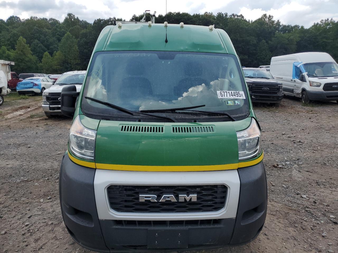 2021 Ram Promaster 2500 2500 High VIN: 3C6ERVDG3ME500240 Lot: 67714495