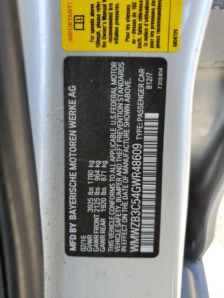 2016 Mini Cooper Countryman VIN: WMWZB3C54GWR48609 Lot: 69249735