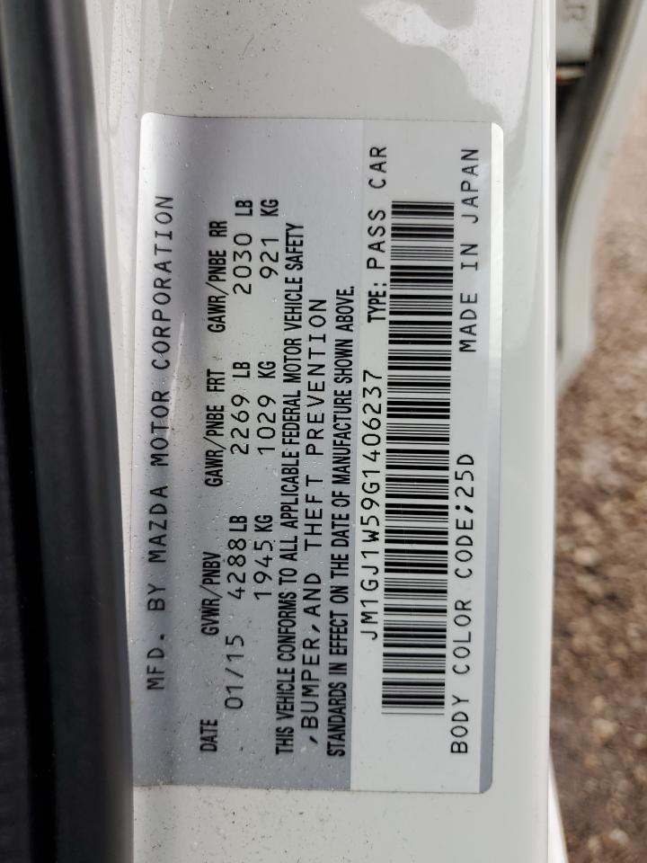 2016 Mazda 6 Grand Touring VIN: JM1GJ1W59G1406237 Lot: 69088515