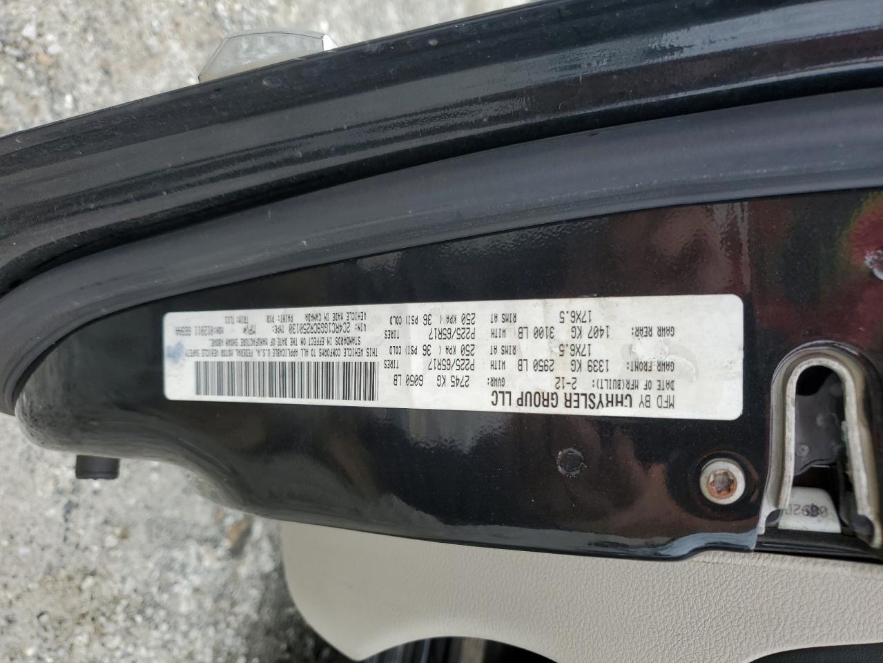 2012 Chrysler Town & Country Limited VIN: 2C4RC1GG9CR250130 Lot: 68629195