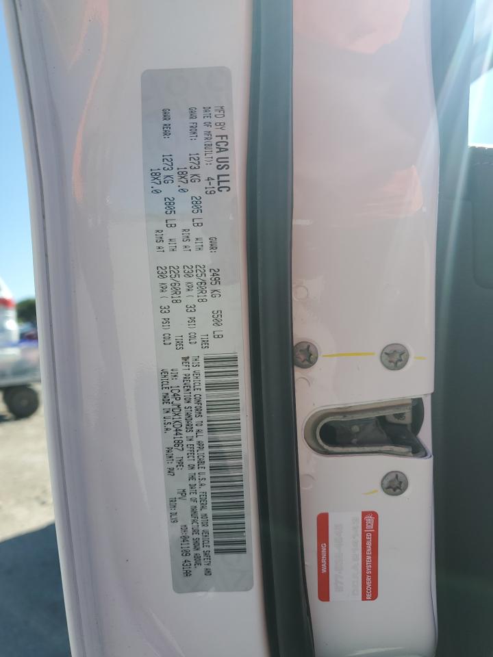 2019 Jeep Cherokee Limited VIN: 1C4PJMDX1KD441867 Lot: 70258365