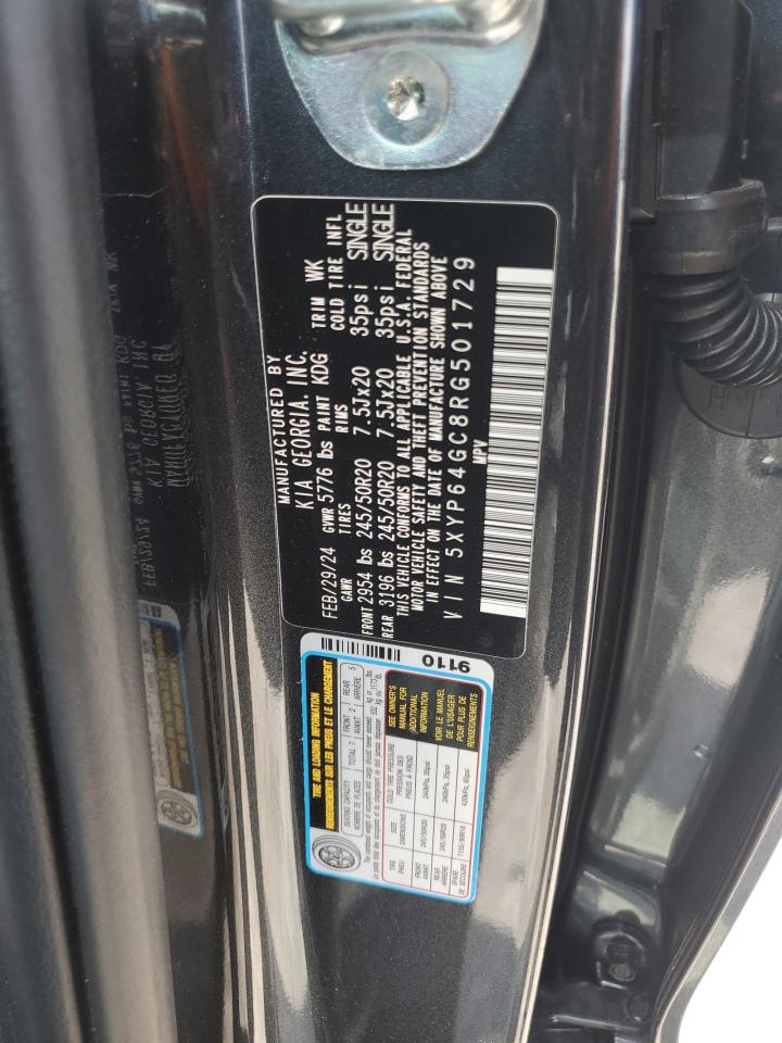 2024 Kia Telluride S VIN: 5XYP64GC8RG501729 Lot: 68535825