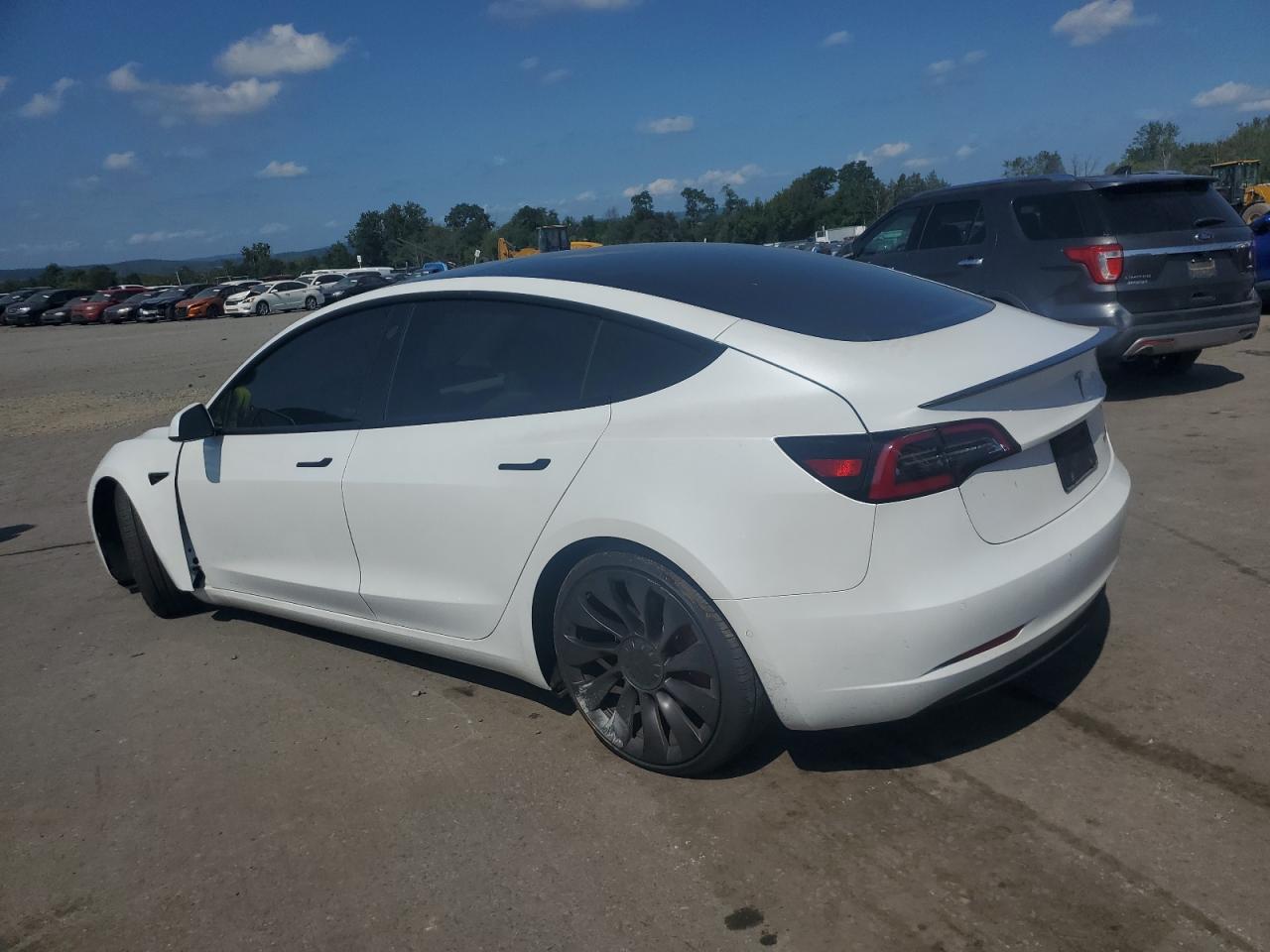 2022 Tesla Model 3 white null electric 5YJ3E1EC3NF336127 photo #3