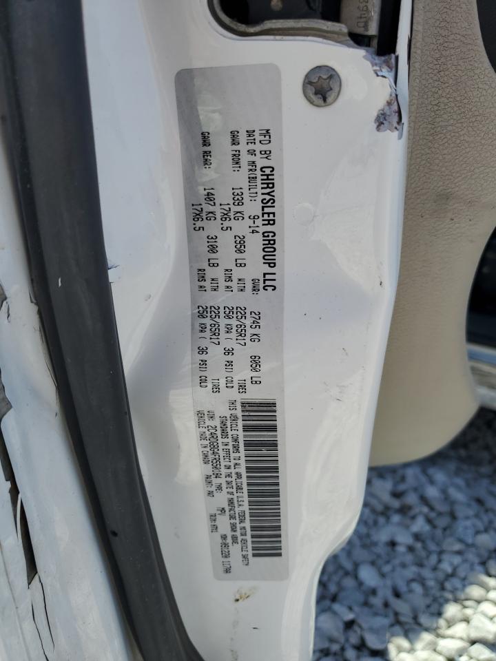 2015 Dodge Grand Caravan Se VIN: 2C4RDGBG4FR550184 Lot: 69291575