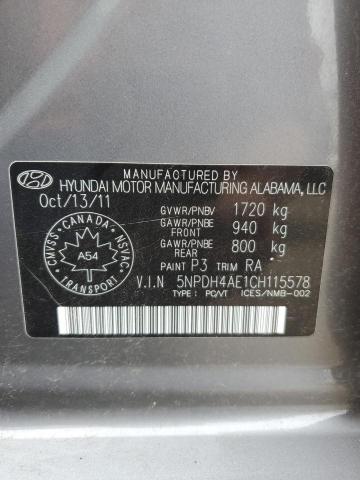 2012 HYUNDAI ELANTRA GLS  
