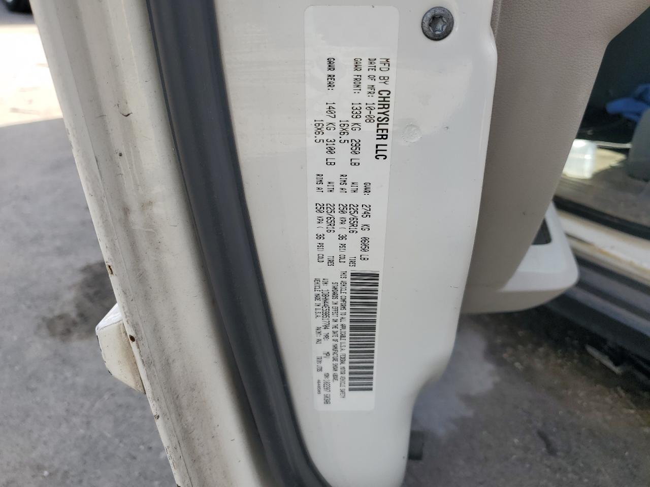 2009 Dodge Grand Caravan Se VIN: 1D8HN44E59B517704 Lot: 70109925