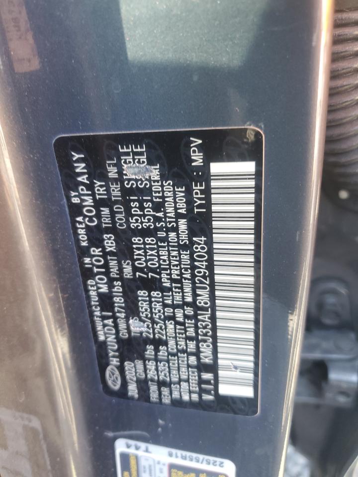 2018 Hyundai Tucson Limited VIN: KM8J33AL8MU294084 Lot: 69458325