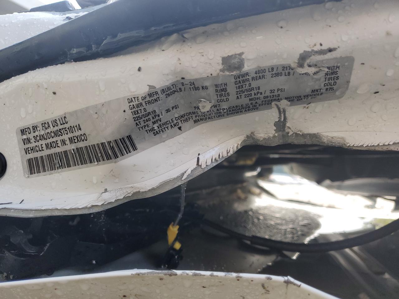 2025 Jeep Compass Limited VIN: 3C4NJDCN0ST510114 Lot: 68996195