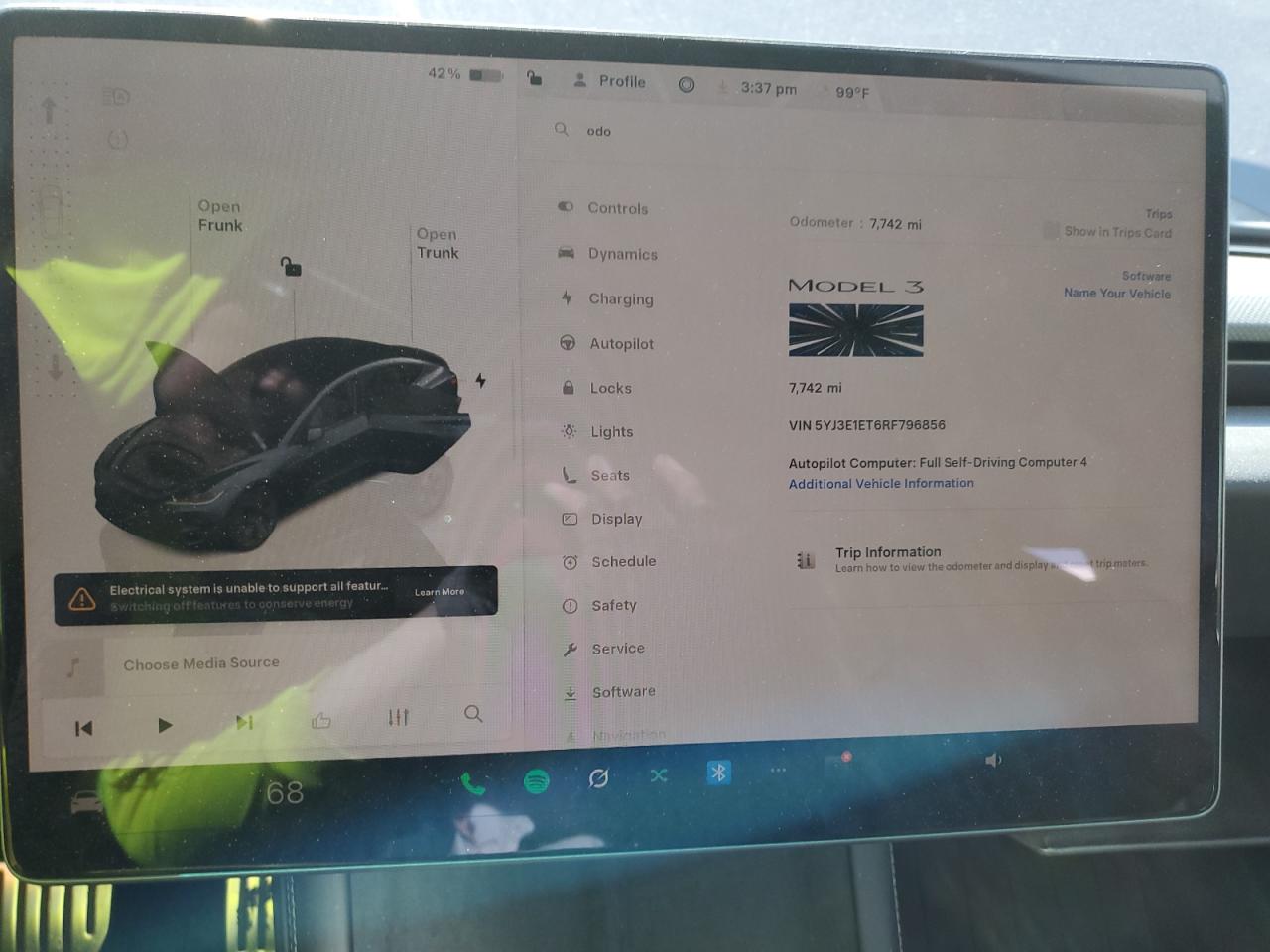 2024 Tesla Model 3 VIN: 5YJ3E1ET6RF796856 Lot: 68781525