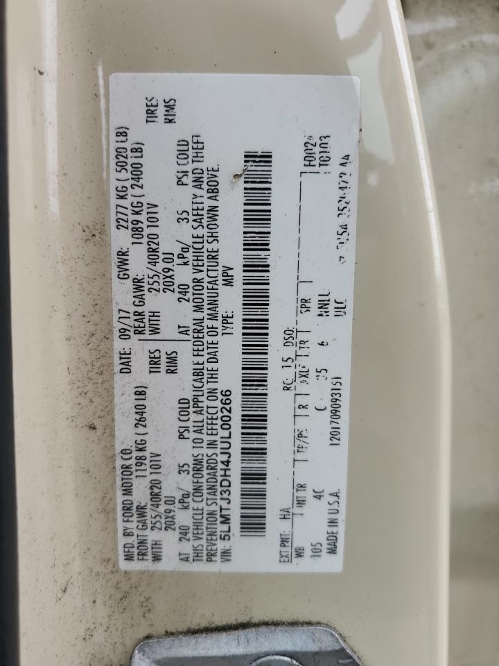 2018 Lincoln Mkc Reserve VIN: 5LMTJ3DH4JUL00266 Lot: 69427585