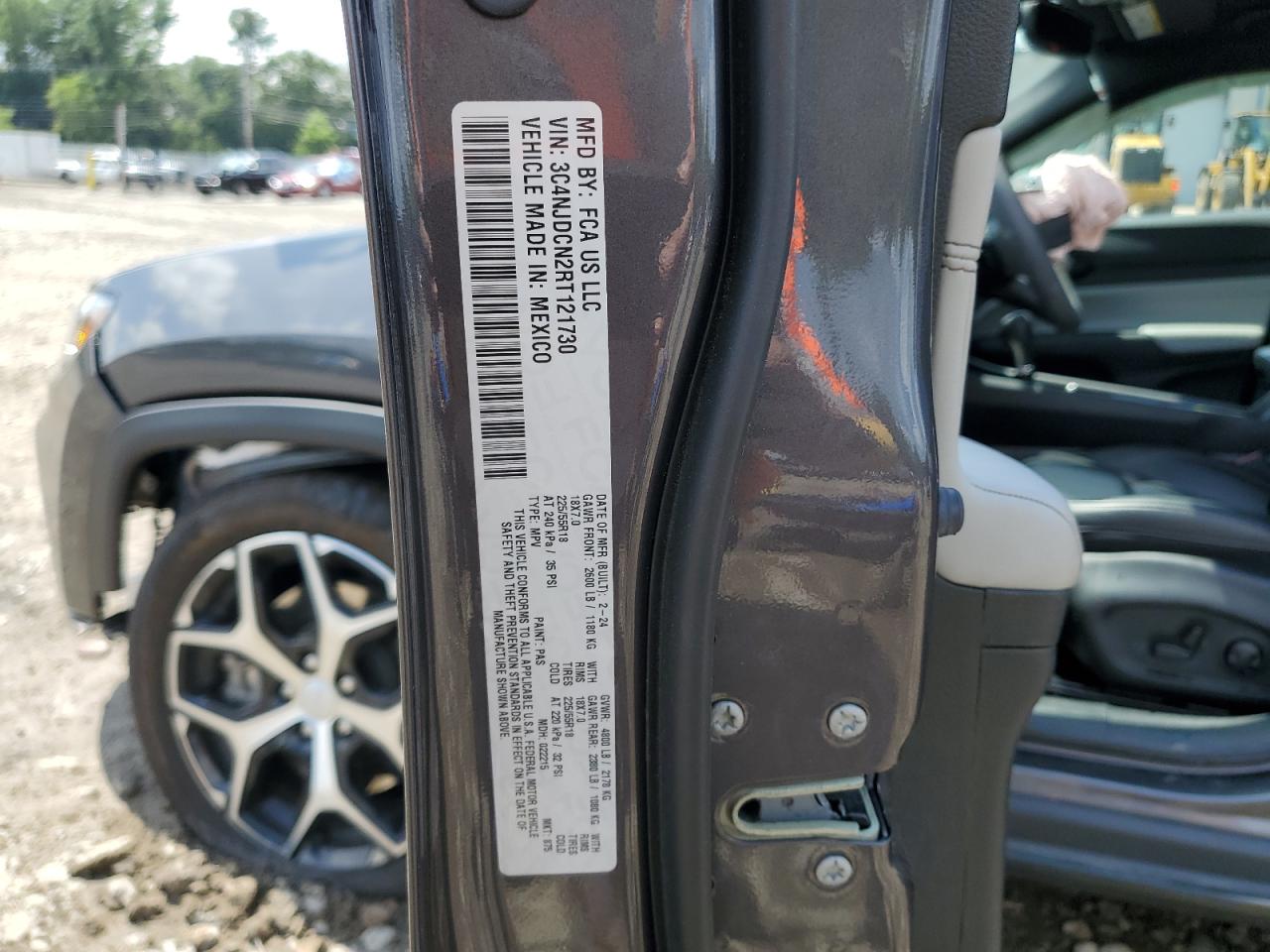 2024 Jeep Compass Limited VIN: 3C4NJDCN2RT121730 Lot: 67200075