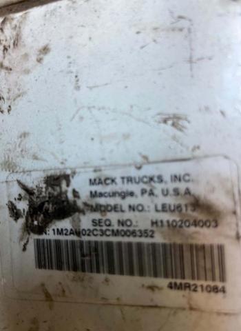 2012 MACK 600 LEU600