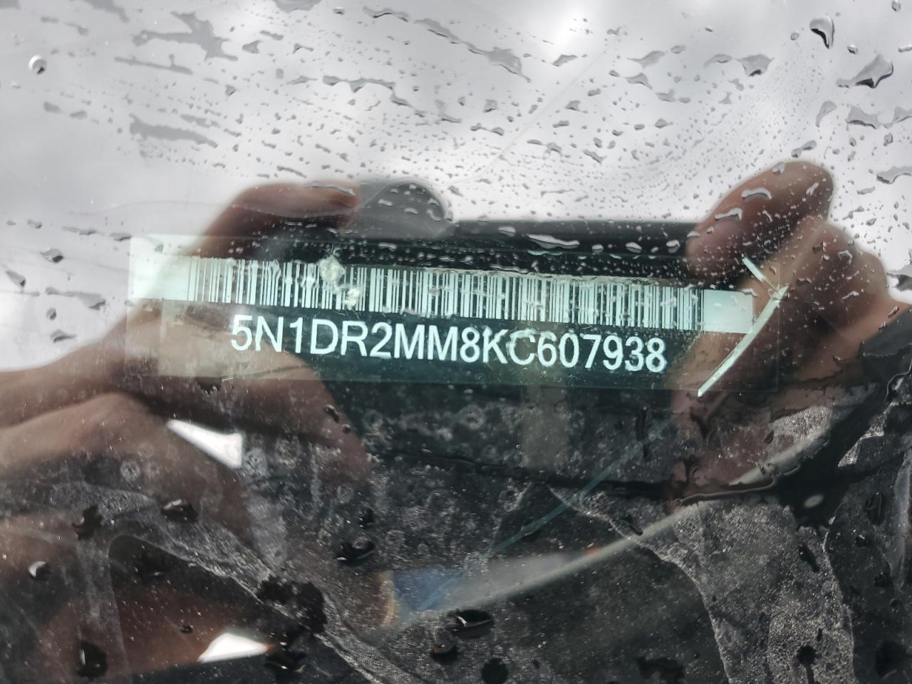 2019 Nissan Pathfinder S VIN: 5N1DR2MM8KC607938 Lot: 70108495