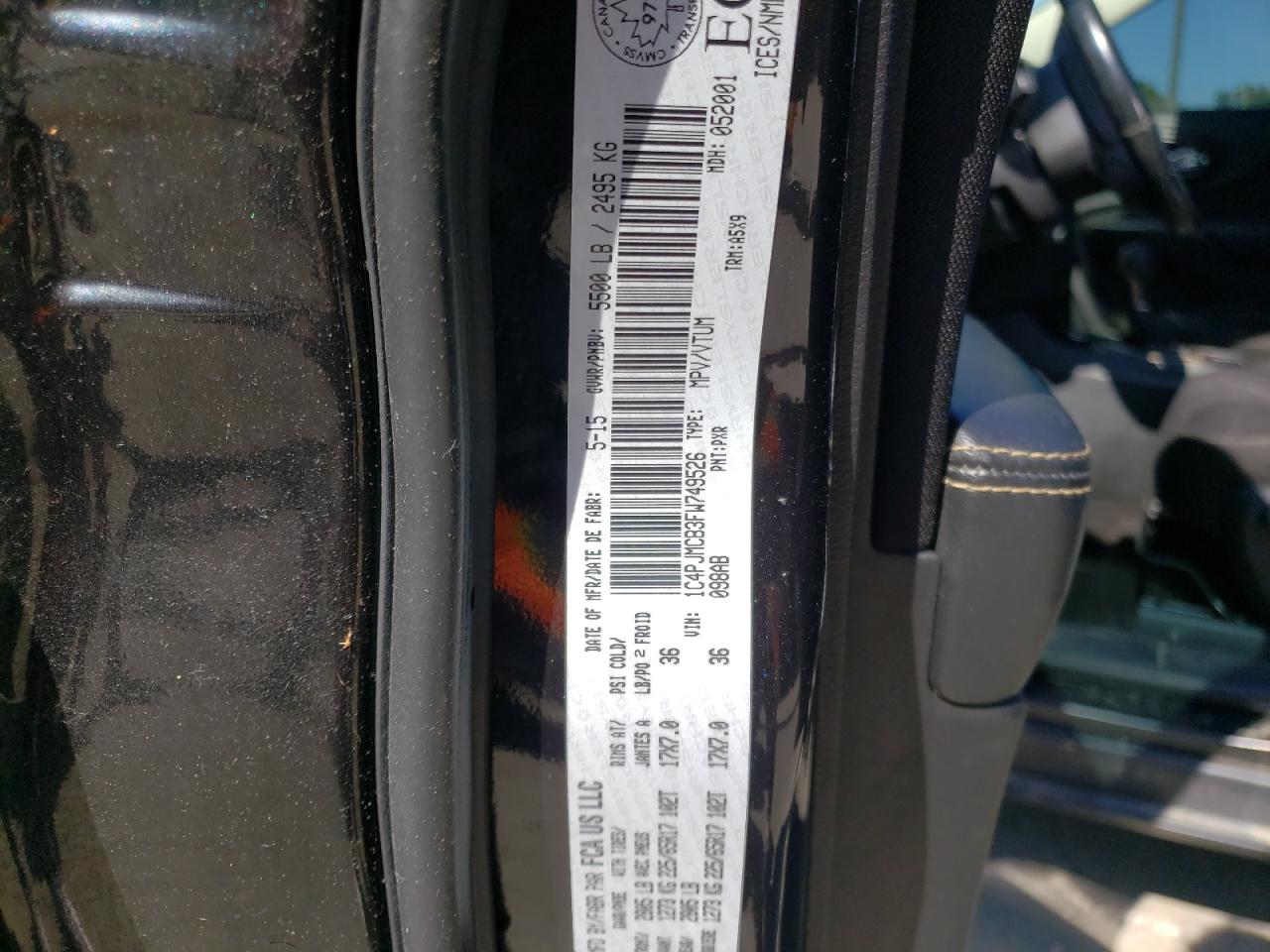 2015 Jeep Cherokee Latitude VIN: 1C4PJMCB3FW749526 Lot: 70626855