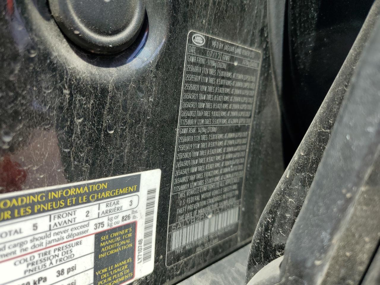 2018 Land Rover Range Rover Velar S VIN: SALYB2RX3JA710748 Lot: 67448345