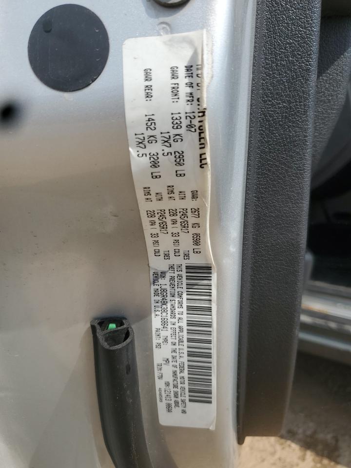 1J8GR48K38C168641 2008 Jeep Grand Cherokee Laredo