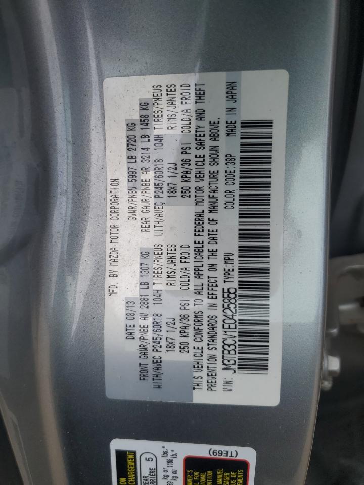 2014 Mazda Cx-9 Touring VIN: JM3TB3CV1E0425855 Lot: 68082455