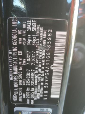 2016 KIA SORENTO LX  
