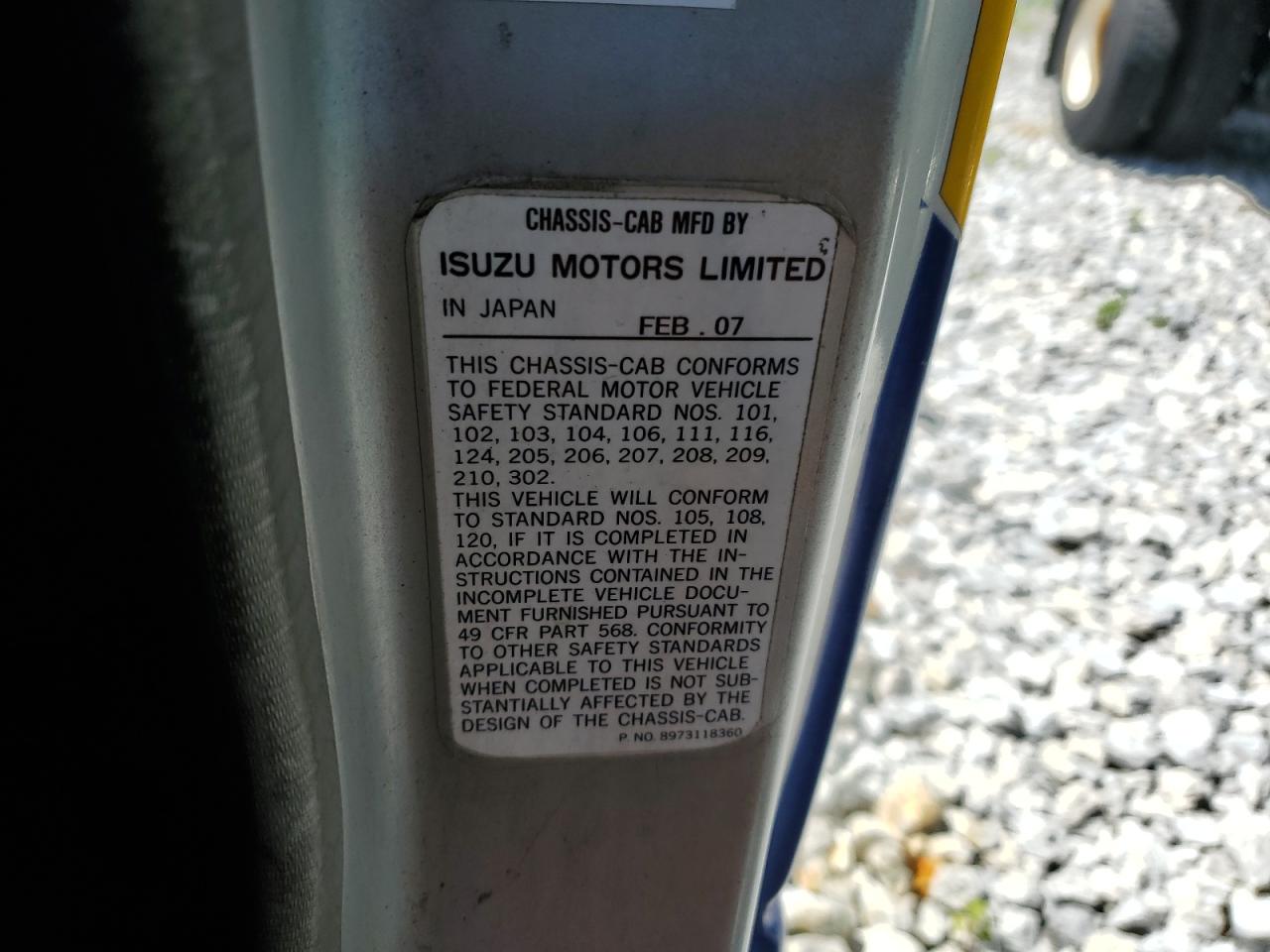 2007 Isuzu Nqr VIN: JALE5B16477905864 Lot: 69242295