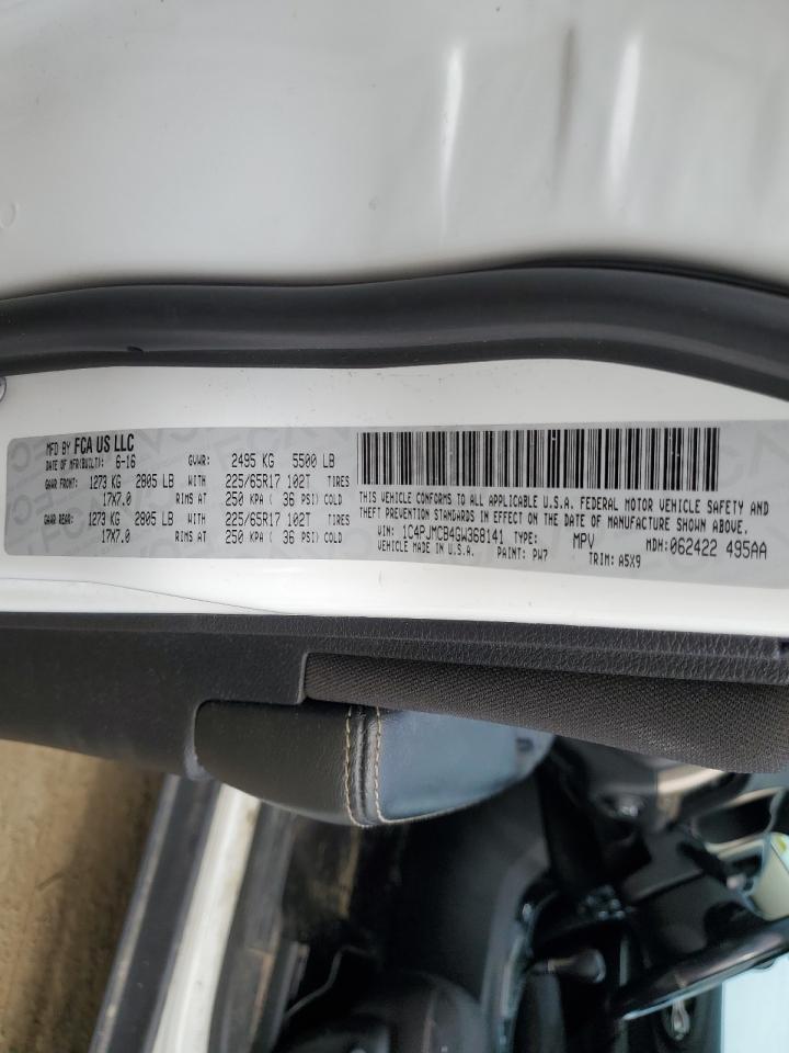 2016 Jeep Cherokee Latitude VIN: 1C4PJMCB4GW368141 Lot: 85355355