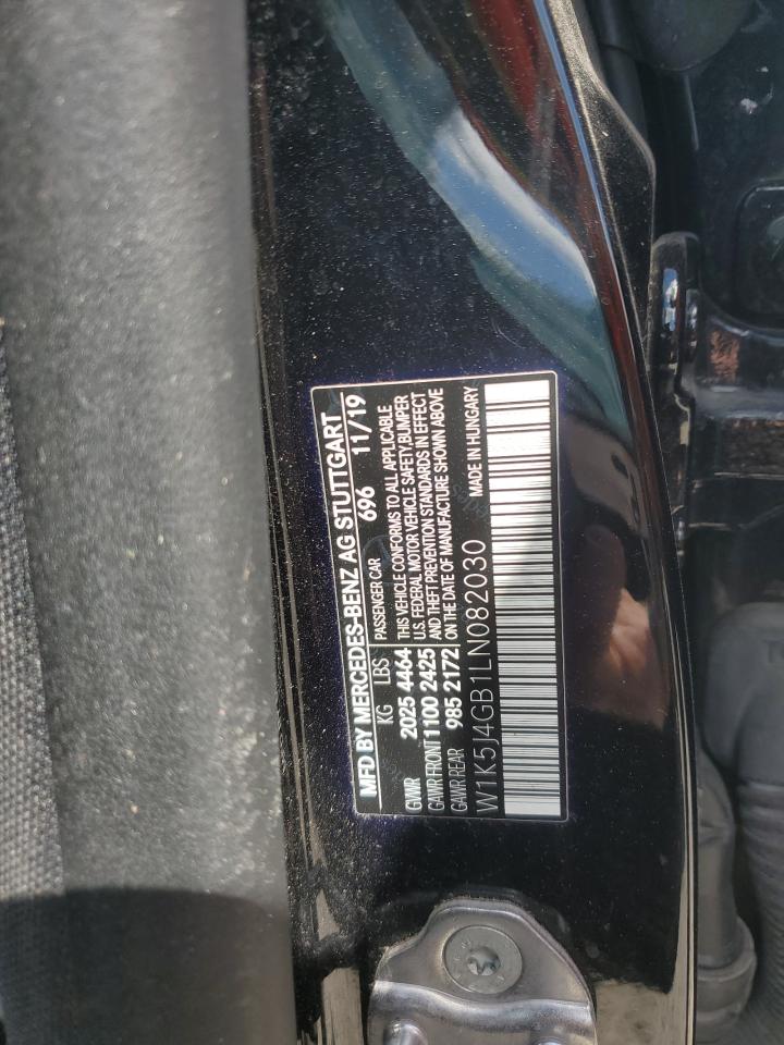2020 Mercedes-Benz Cla 250 VIN: W1K5J4GB1LN082030 Lot: 68343095