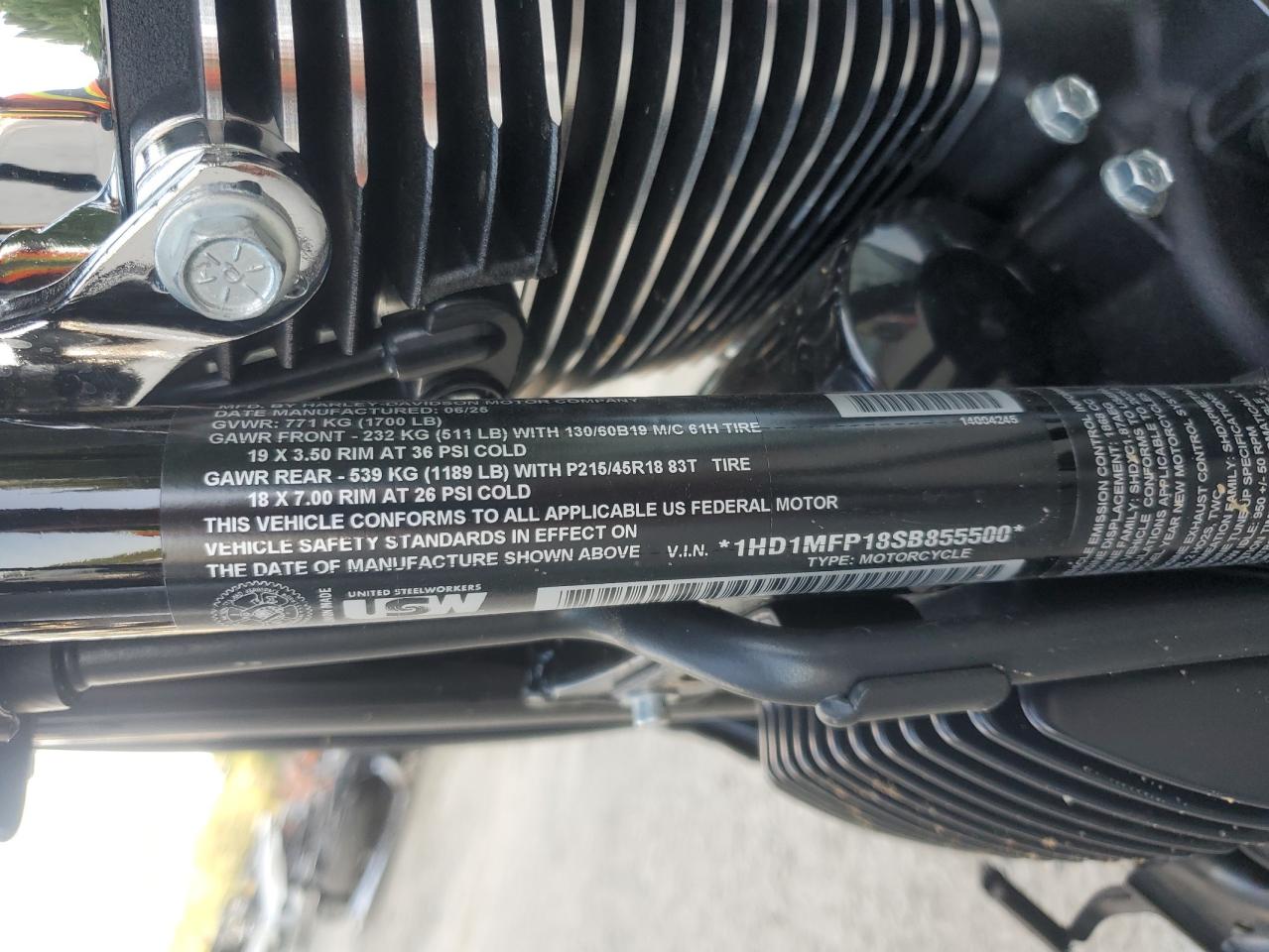 2025 Harley-Davidson Fltrt VIN: 1HD1MFP18SB855500 Lot: 68194645