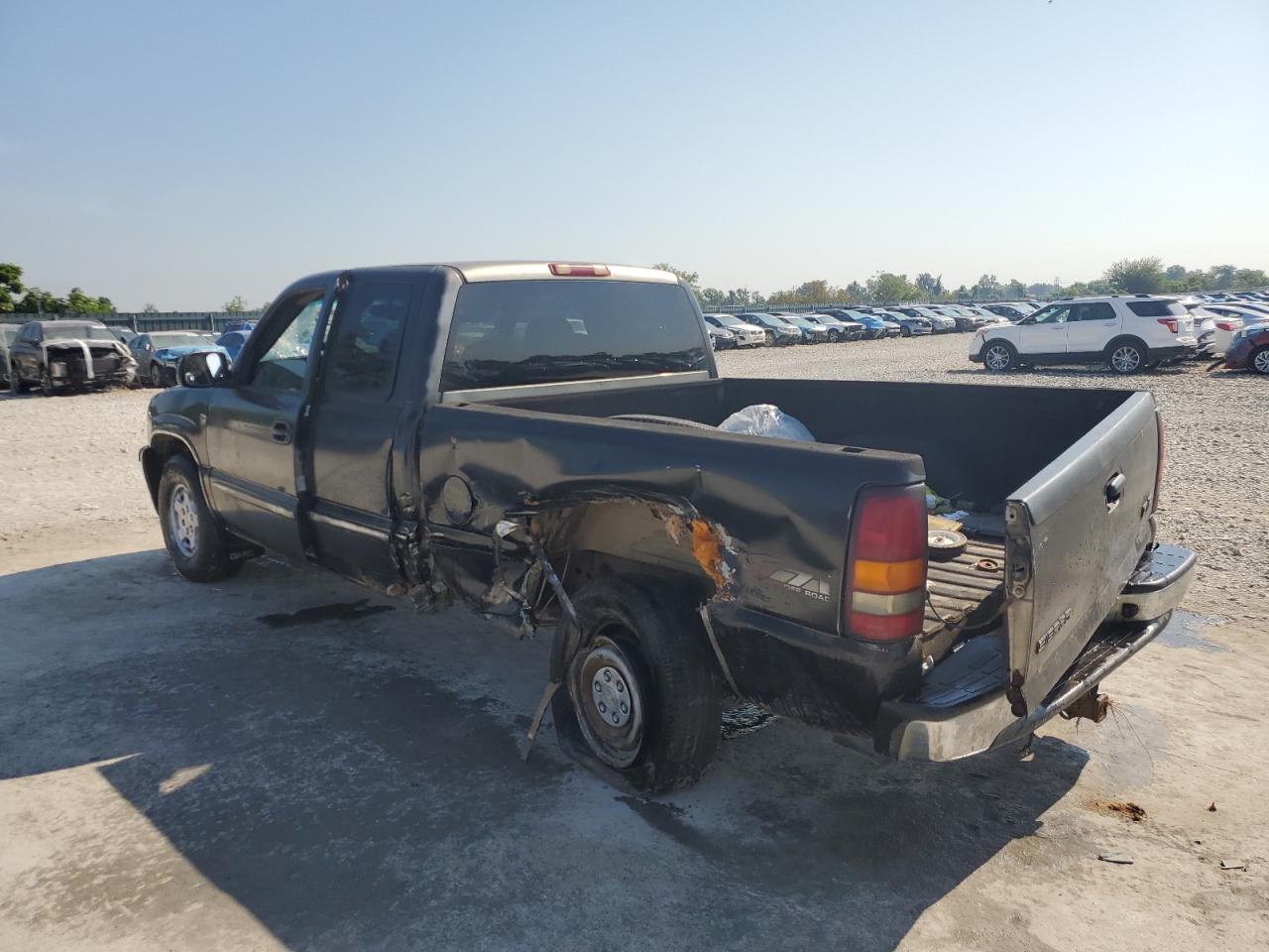 2001 GMC New Sierra K1500 blue null gas 1GTEK19T31Z128300 photo #3