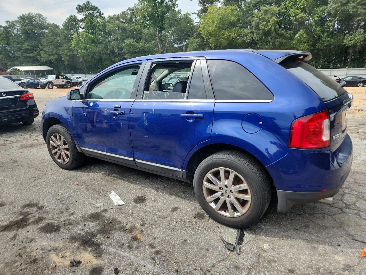 2014 Ford Edge Limited blue  gas 2FMDK3KC1EBA75134 photo #3