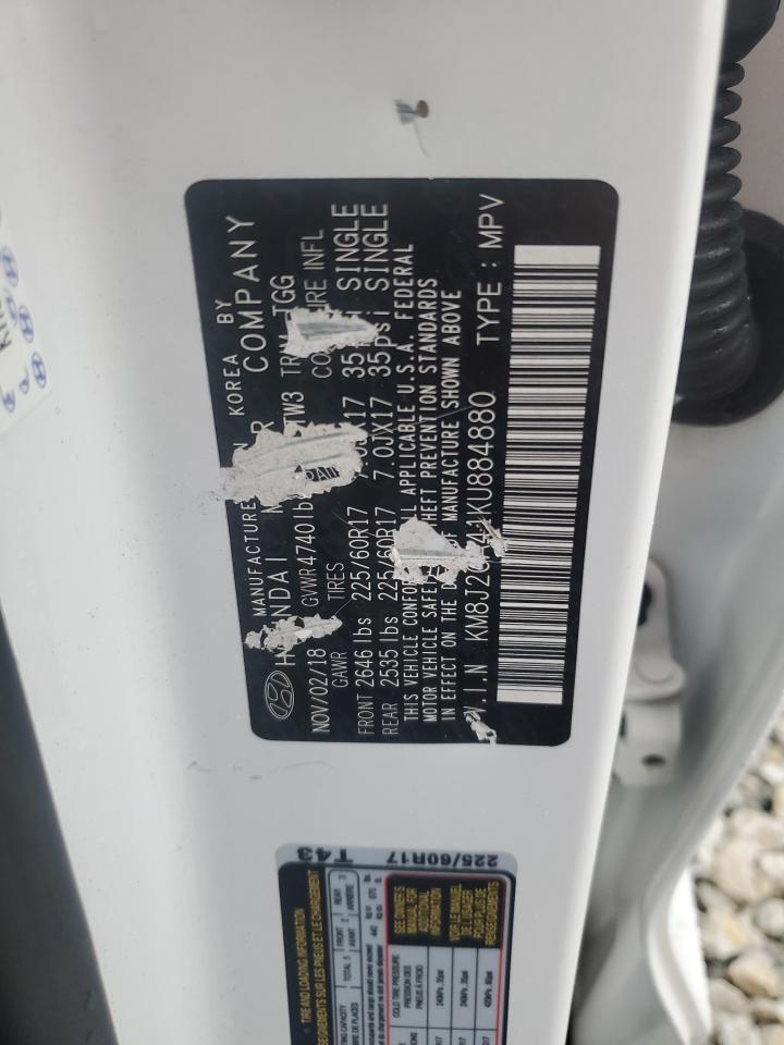 2019 Hyundai Tucson Se VIN: KM8J2CA41KU884880 Lot: 69336015