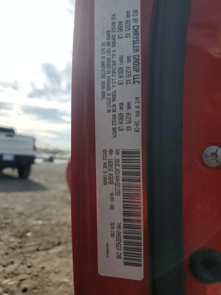 2010 Dodge Challenger Se VIN: 2B3CJ4DV4AH321299 Lot: 70868255