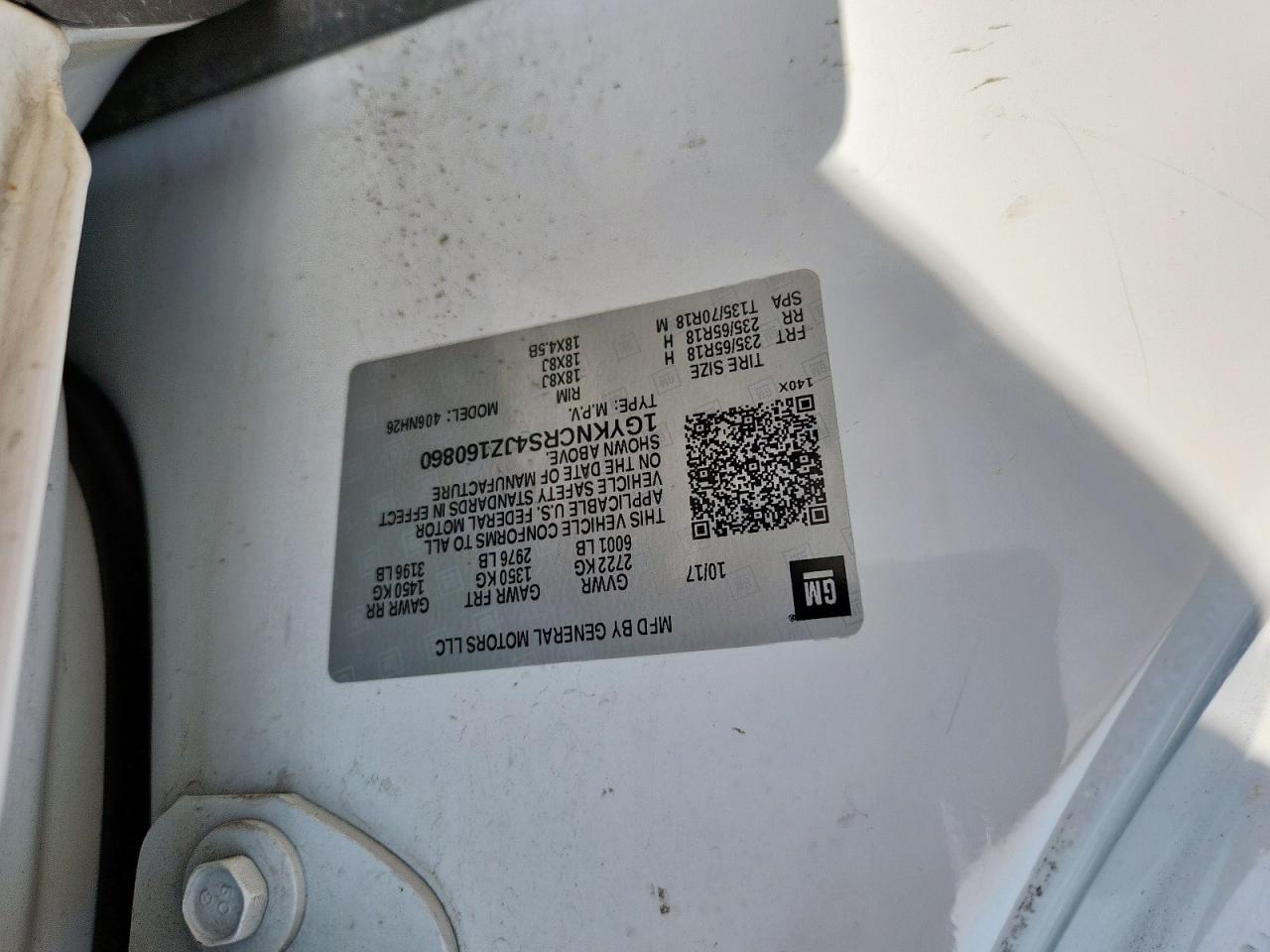 2018 Cadillac Xt5 Luxury VIN: 1GYKNCRS4JZ160860 Lot: 68482185