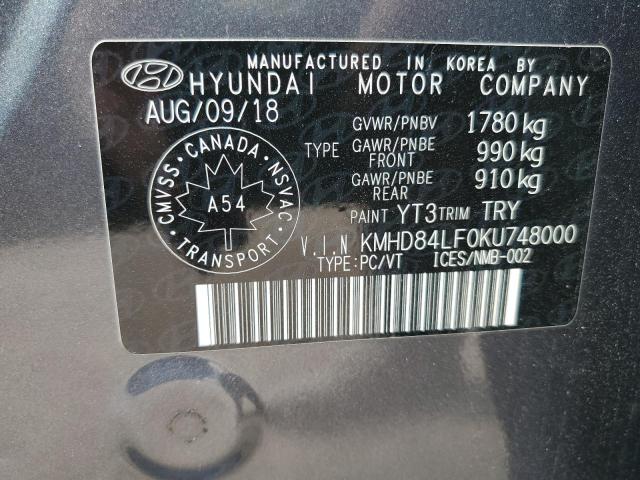 2019 HYUNDAI ELANTRA SEL  