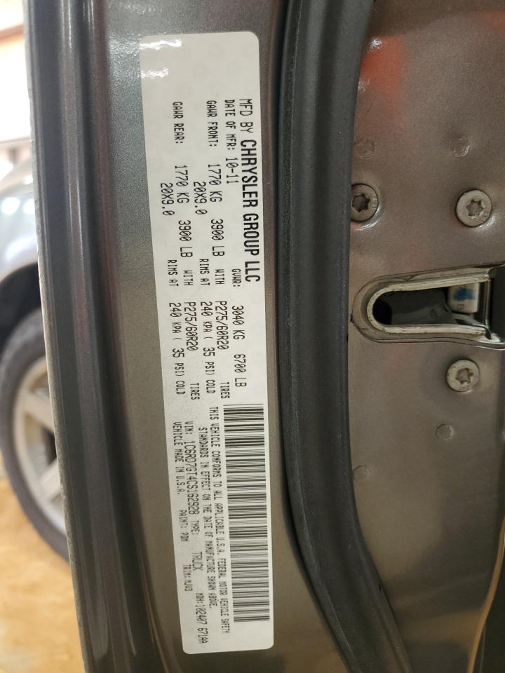 2012 Dodge Ram 1500 Slt VIN: 1C6RD7GT4CS162928 Lot: 69001635