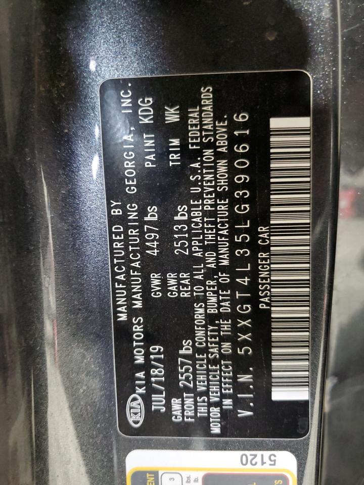 2020 Kia Optima Lx VIN: 5XXGT4L35LG390616 Lot: 67871905