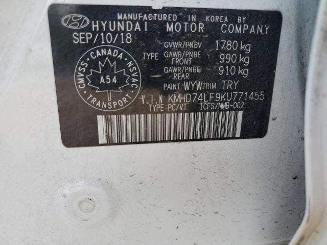 2019 HYUNDAI ELANTRA SE  