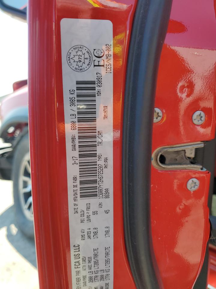 2017 Ram 1500 Rebel VIN: 1C6RR7YT2HS725207 Lot: 68529615