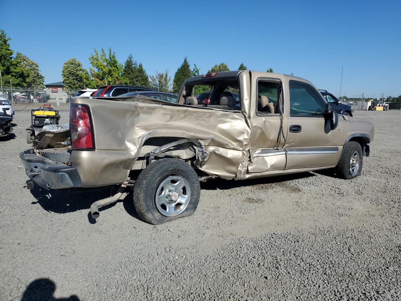 2004 Chevrolet Silverado C1500 beige pickup gas 1GCEC19X84Z307355 photo #4