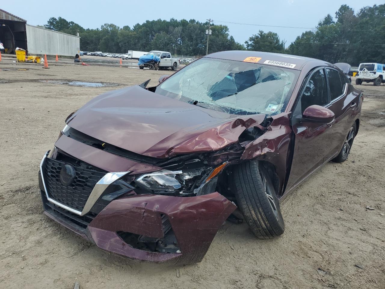2022 Nissan Sentra Sv red null gas 3N1AB8CV8NY292243 photo #1