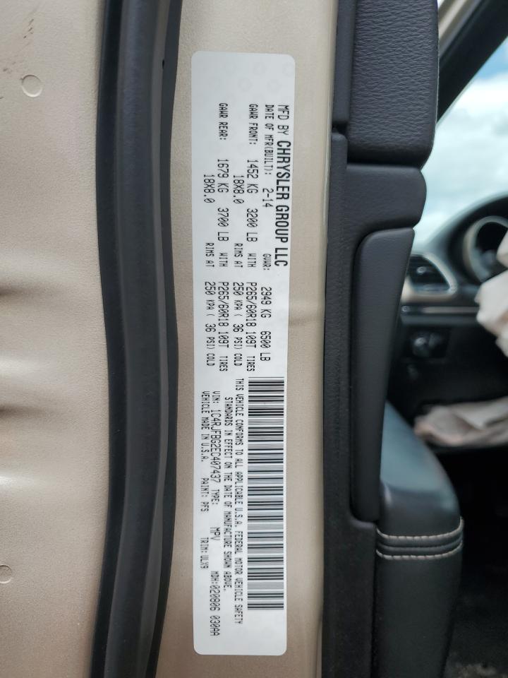 2014 Jeep Grand Cherokee Limited VIN: 1C4RJFBG2EC407437 Lot: 70485315