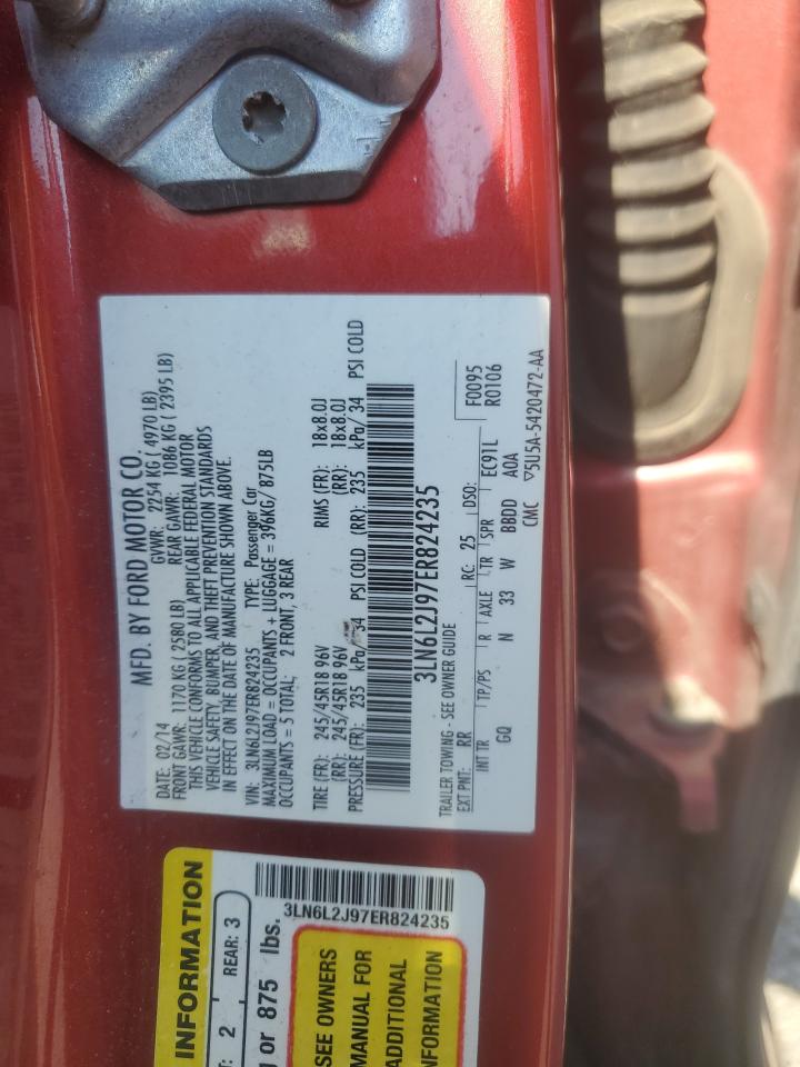 2014 Lincoln Mkz VIN: 3LN6L2J97ER824235 Lot: 68037345