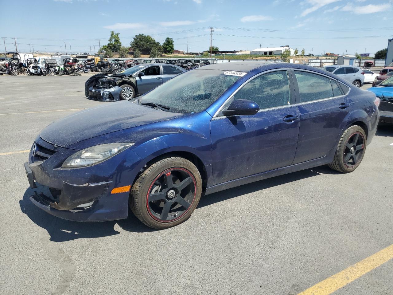 2009 Mazda 6 S blue sedan gas 1YVHP82B395M06747 photo #1